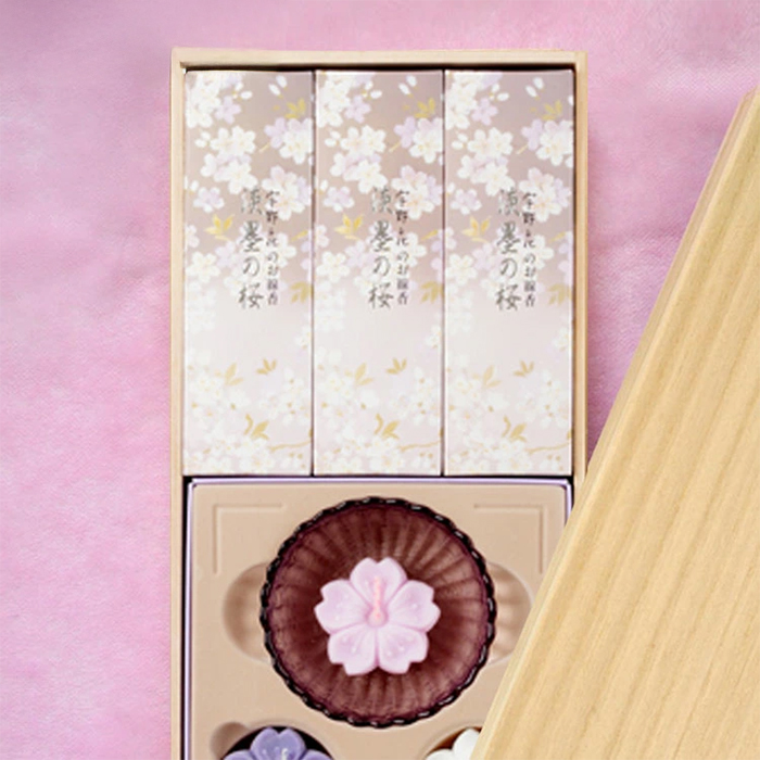 淡墨の桜 浮きローソクセット