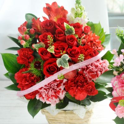 還暦お祝いのお花 フラワーギフト Flower Kitchen Jiyugaoka