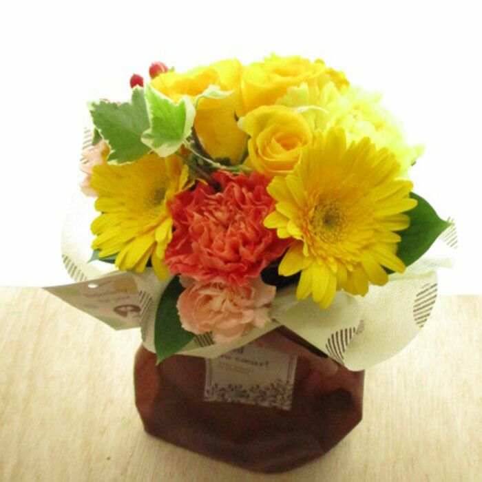 旬のスタンディングブーケ 誕生日 花束 プレゼント