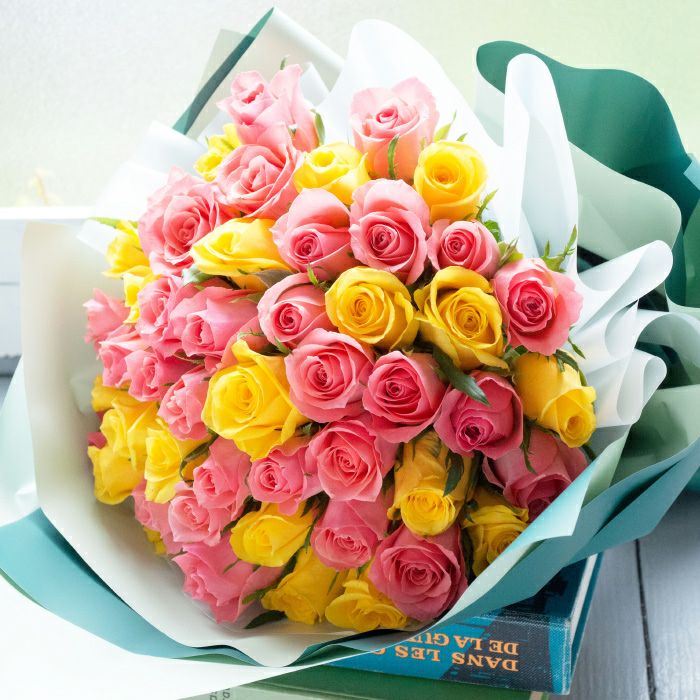 50本バラの花束