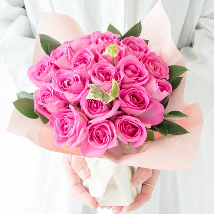 18本バラのスタンディングブーケ