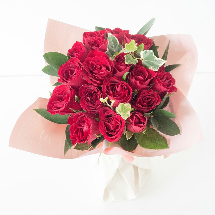 18本バラのスタンディングブーケ