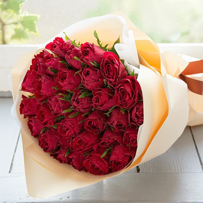 送料ゼロ円！すべてコミコミ赤バラ30本花束 1/4着ー12/13