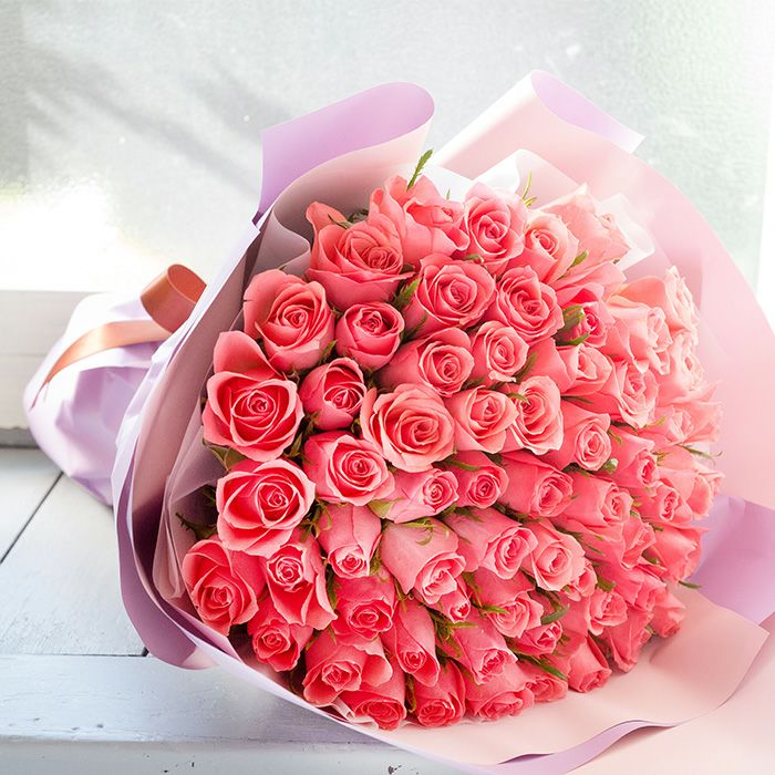 10本バラチューリップアレンジ