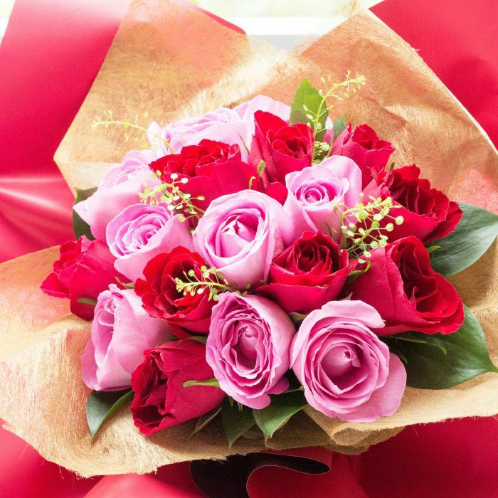 18本バラ束クリスマス スタンドブーケ クリスマス フラワーギフト 2025