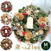秋　リース　 クリスマスリース Mサイズ おしゃれ 花