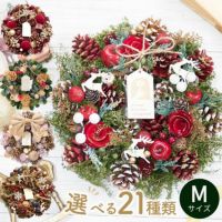 リース クリスマスリース Mサイズ おしゃれ 花