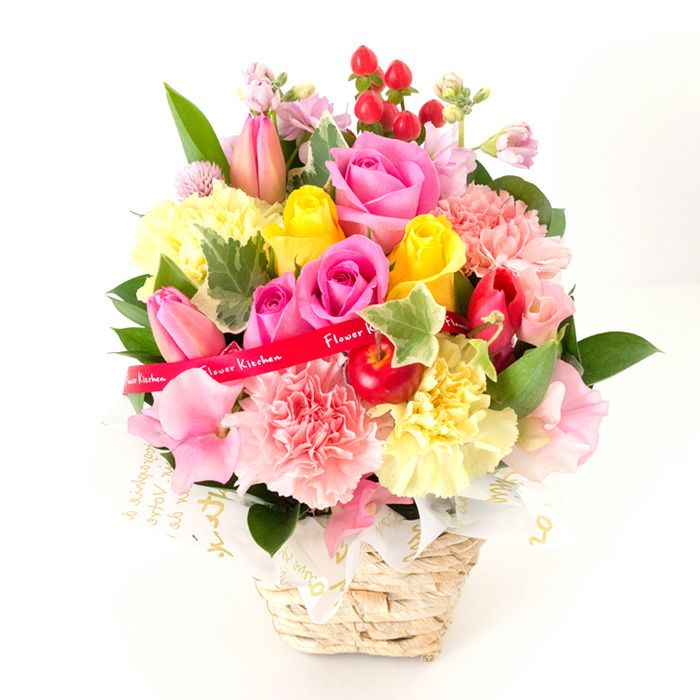 バラチューリップアレンジ