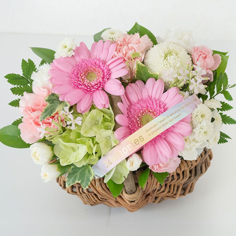 フラワーキッチン ペット お供え 花 ピック付き ガーベラの フラワーキッチン ペット お供え 花 ピック付き ガーベラの