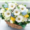 カントリーバスケット 誕生日 アレンジメント プレゼント