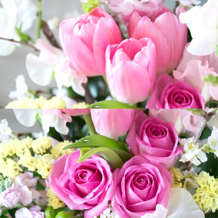 桜花アレンジ 誕生日 アレンジメント プレゼント