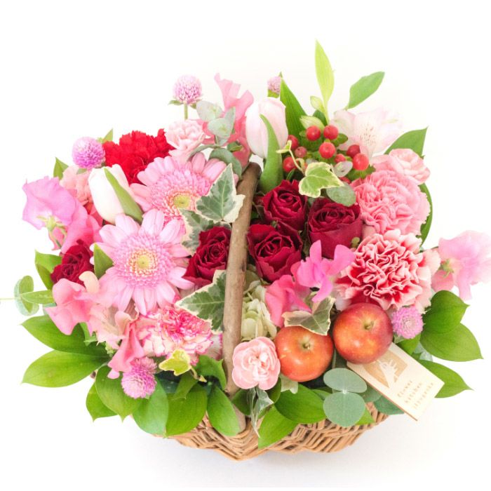 ガーベラバスケット チューリップMIX